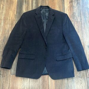 Men’s Lauren Ralph Lauren Sportcoat Blazer Grey, Corduroy, Brown Elbow Pads, 43R